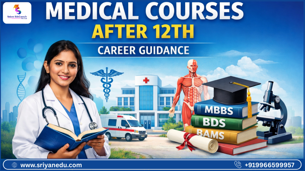 Medical courses after 12th career guidance by Sriyan Educonsult