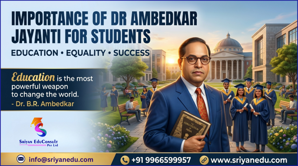 Importance of Dr Ambedkar Jayanti for Students poster