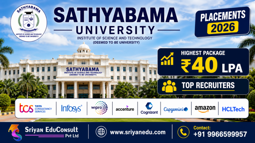 Sathyabama University Placements
