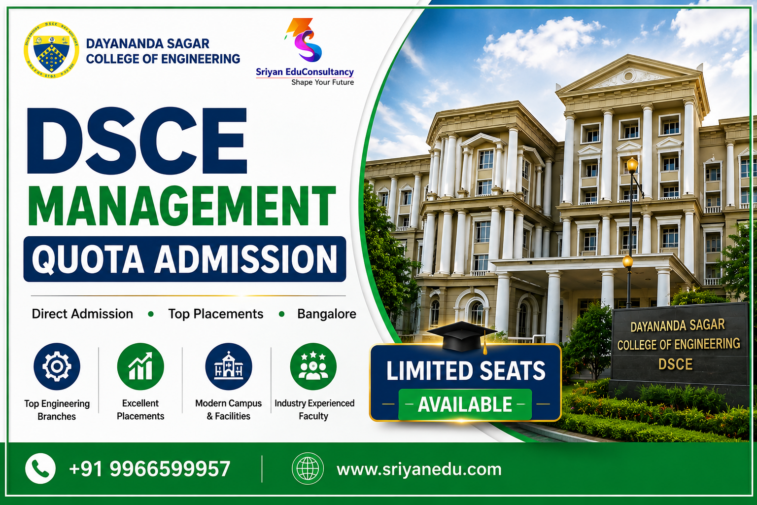 Dayananda Sagar College of Engineering Management Quota Admission