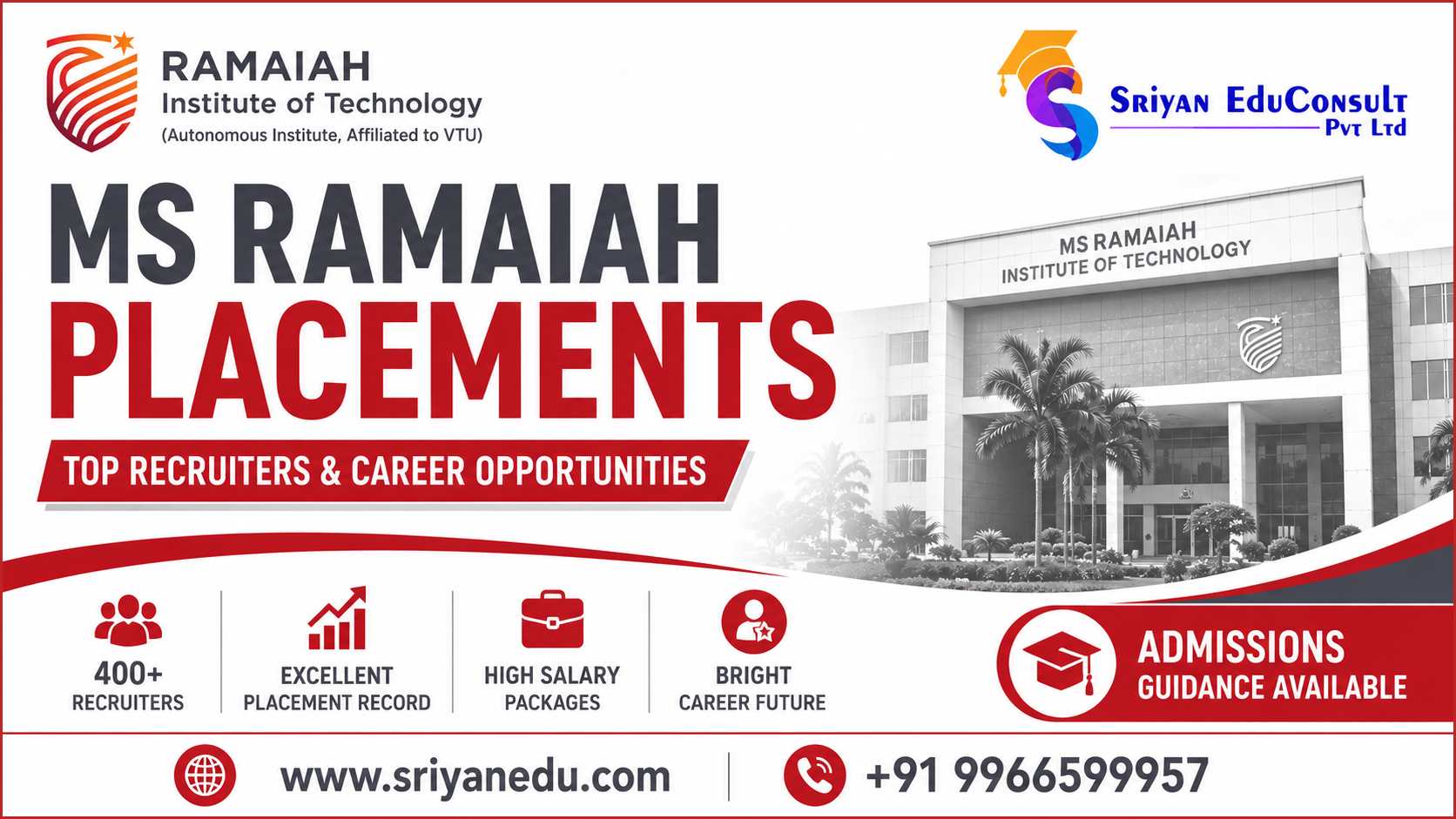 MS Ramaiah Institute of Technology Placements
