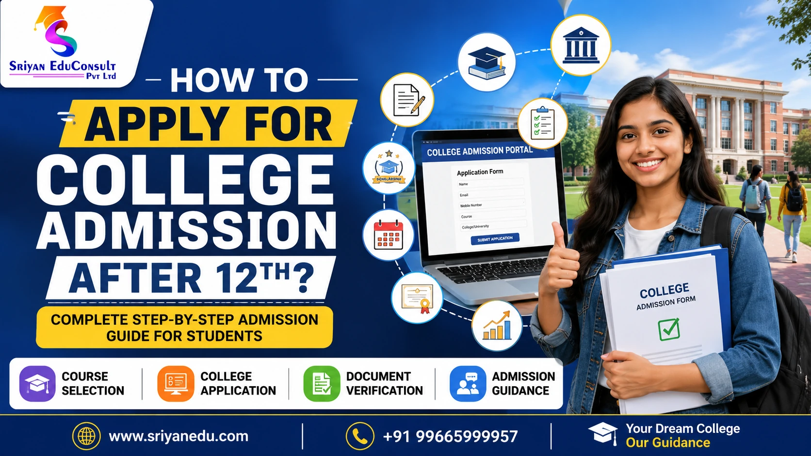 How to Apply for College Admission After 12th? – A Complete Step-by-Step Guide